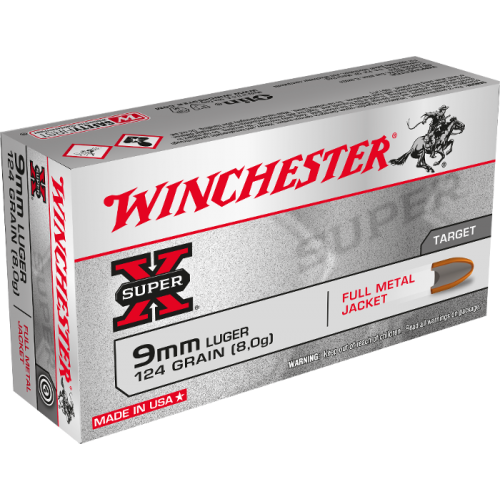 Amunicja Winchester 9 mm Luger FMJ 7,5g