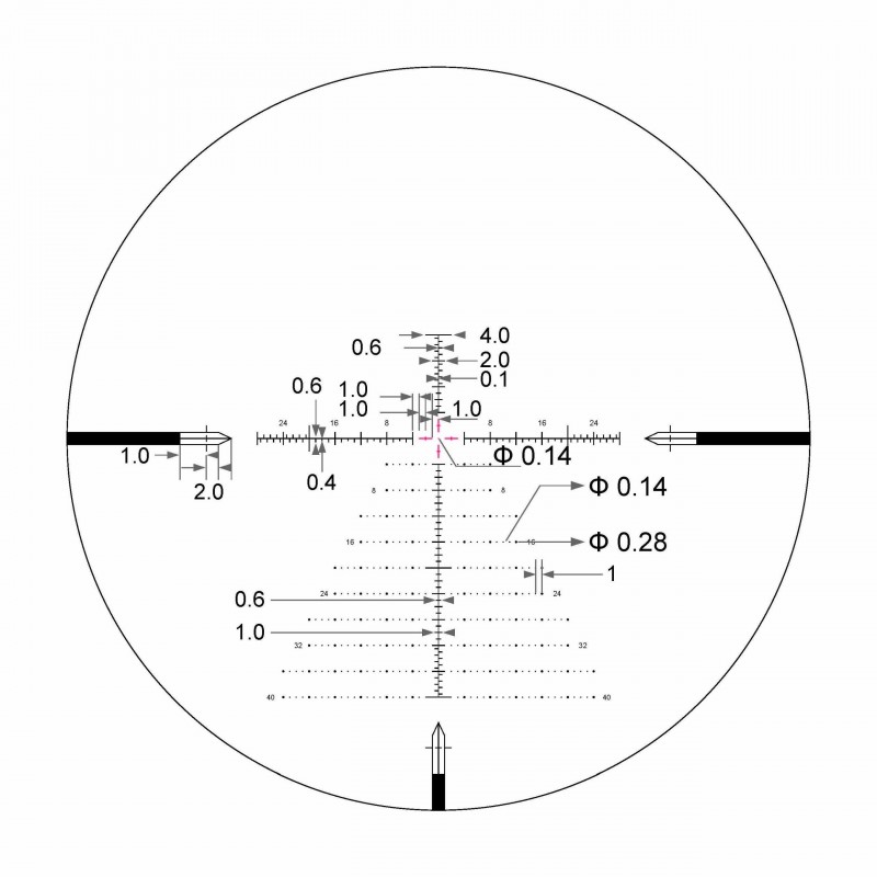 Luneta celownicza ARKEN SH4 6-24X50 GEN2 FFP MOA VPR Illuminated Reticle with Zero Stop – Tubus 34mm