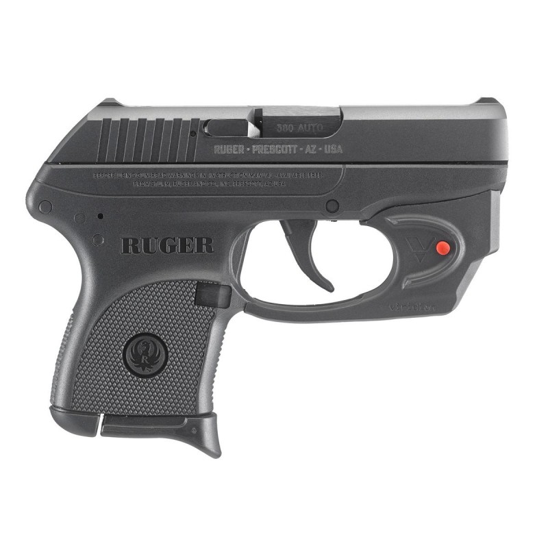 Pistolet Ruger LCP z laserowym wskaźnikiem Viridian mod. 03752 - kal. 9x17/.380Auto/9Brow.