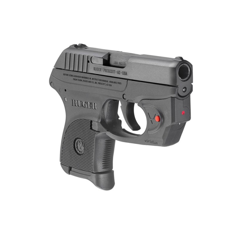 Pistolet Ruger LCP z laserowym wskaźnikiem Viridian mod. 03752 - kal. 9x17/.380Auto/9Brow.