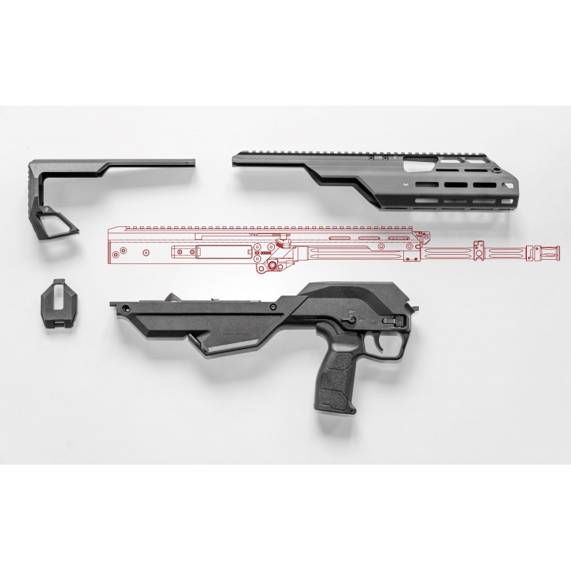 Zestaw konwersyjny bezkolbowego układu Bullpup karabinka MSBS GROT S16 FB-M1